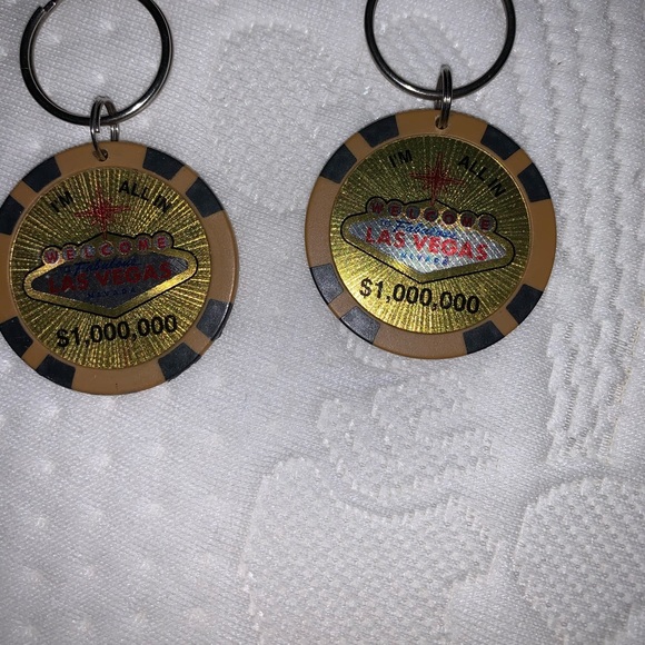 A millionaire twice - one on each key ring nwot - Picture 1 of 2
